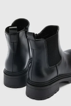 Bottines Chelsea Larges À Semelle Épaisse