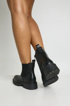 Bottines Chelsea Larges À Semelle Épaisse