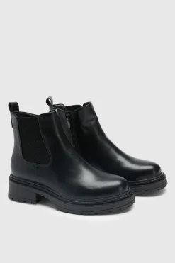 Bottines Chelsea Larges À Semelle Épaisse