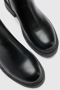 Bottines Chelsea Larges À Semelle Épaisse