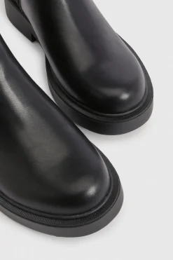 Bottines Chelsea Épaisses avec Détail Boucle