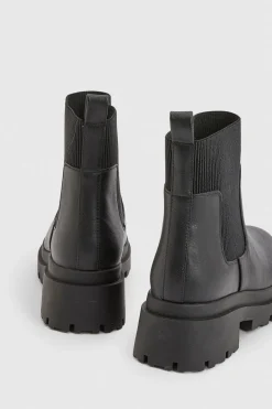 boohoo Bottines Chelsea À Semelle Crantée< Bottes|Bottes Noires