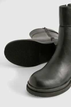 boohoo Bottines Chunky à Détails Boucles Coupe Large< Bottes Mi-Hautes|Bottines Chelsea