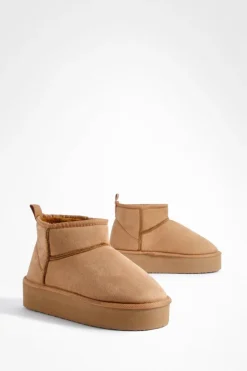 boohoo Bottines Confortables À Plateforme< Bottines|Bottes Mi-Hautes