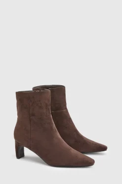 Bottines Ellie À Talon Aiguille Moyen En Synthétique