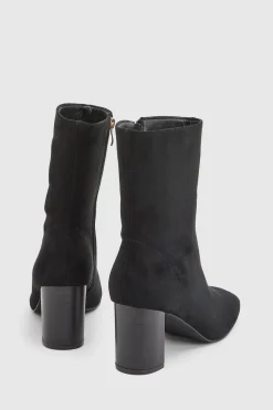 Bottines Heaven À Talon Bloc Haut En Synthétique
