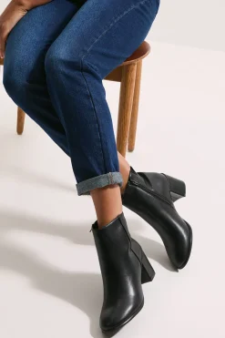 Bottines Morgan à Bout Rond avec Talon Bloc Moyen