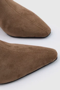Bottines À Petit Talon En Synthétique