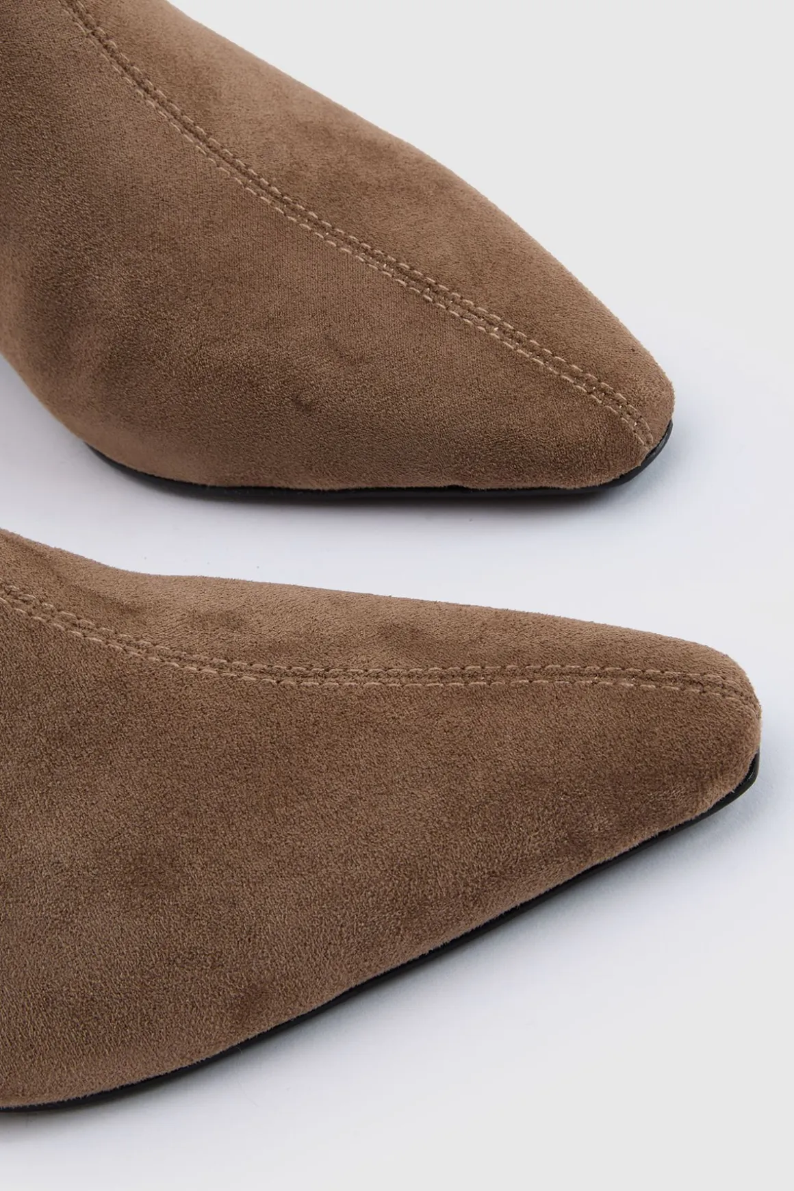 Bottines À Petit Talon En Synthétique