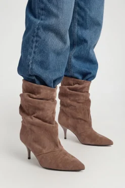 boohoo Bottines Plissées À Effet Slouchy< Bottines|Bottes Mi-Hautes
