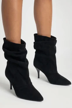 Bottines Plissées À Effet Slouchy