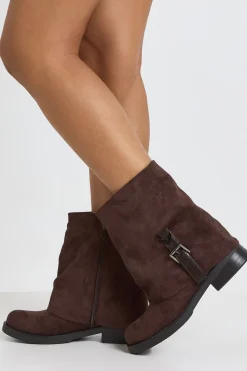 Bottines À Revers Avec Détail Boucle