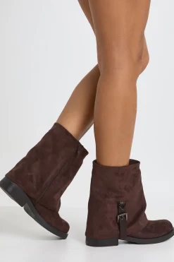 Bottines À Revers Avec Détail Boucle