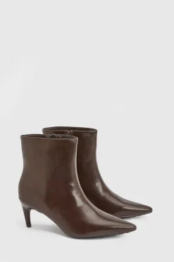 Bottines Romy À Talon Aiguille Moyen En Synthétiquecuir