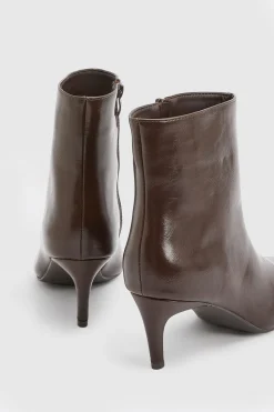 Bottines Romy À Talon Aiguille Moyen En Synthétiquecuir