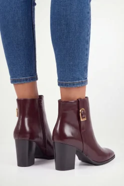 Bottines Sophie En Synthétiquecuir Avec Détail Boucle