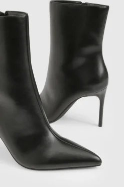 boohoo Bottines à stiletto haut, bout pointu< Bottes Mi-Hautes|Bottes