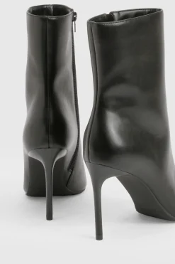 boohoo Bottines à stiletto haut, bout pointu< Bottes Mi-Hautes|Bottes