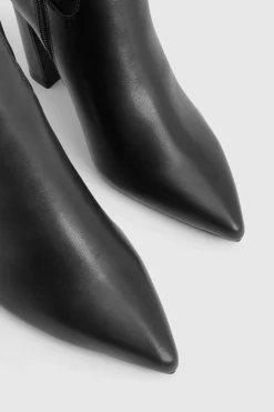 Bottines à Talon Aiguille Coupe Large