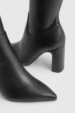 Bottines à Talon Aiguille Coupe Large