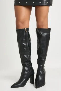 Bottines à Talon Aiguille Coupe Large