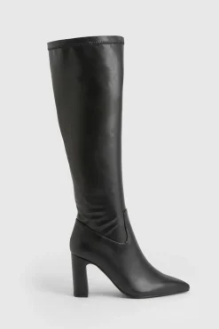 Bottines à Talon Aiguille Coupe Large