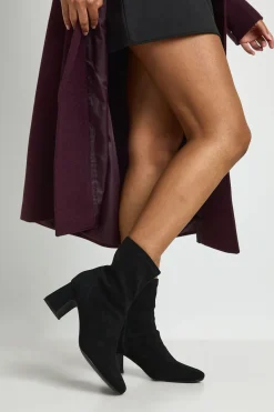 boohoo Bottines À Talon Bloc Bas En Synthétique< Bottes Mi-Hautes|Bottes