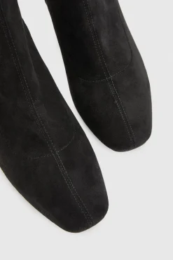 boohoo Bottines À Talon Bloc Bas En Synthétique< Bottes Mi-Hautes|Bottes