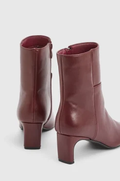 Wallis Bottines Tania À Talon Aiguille Moyen En Synthétiquecuir< Bottines|Bottes Noires