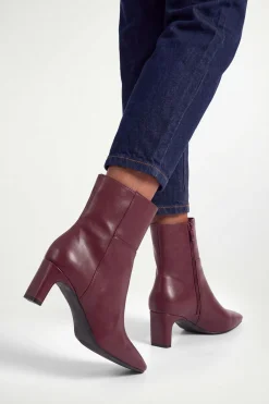 Wallis Bottines Tania À Talon Aiguille Moyen En Synthétiquecuir< Bottines|Bottes Noires