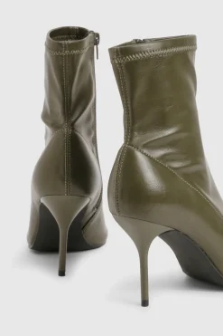 Bottine stiletto effet chaussette