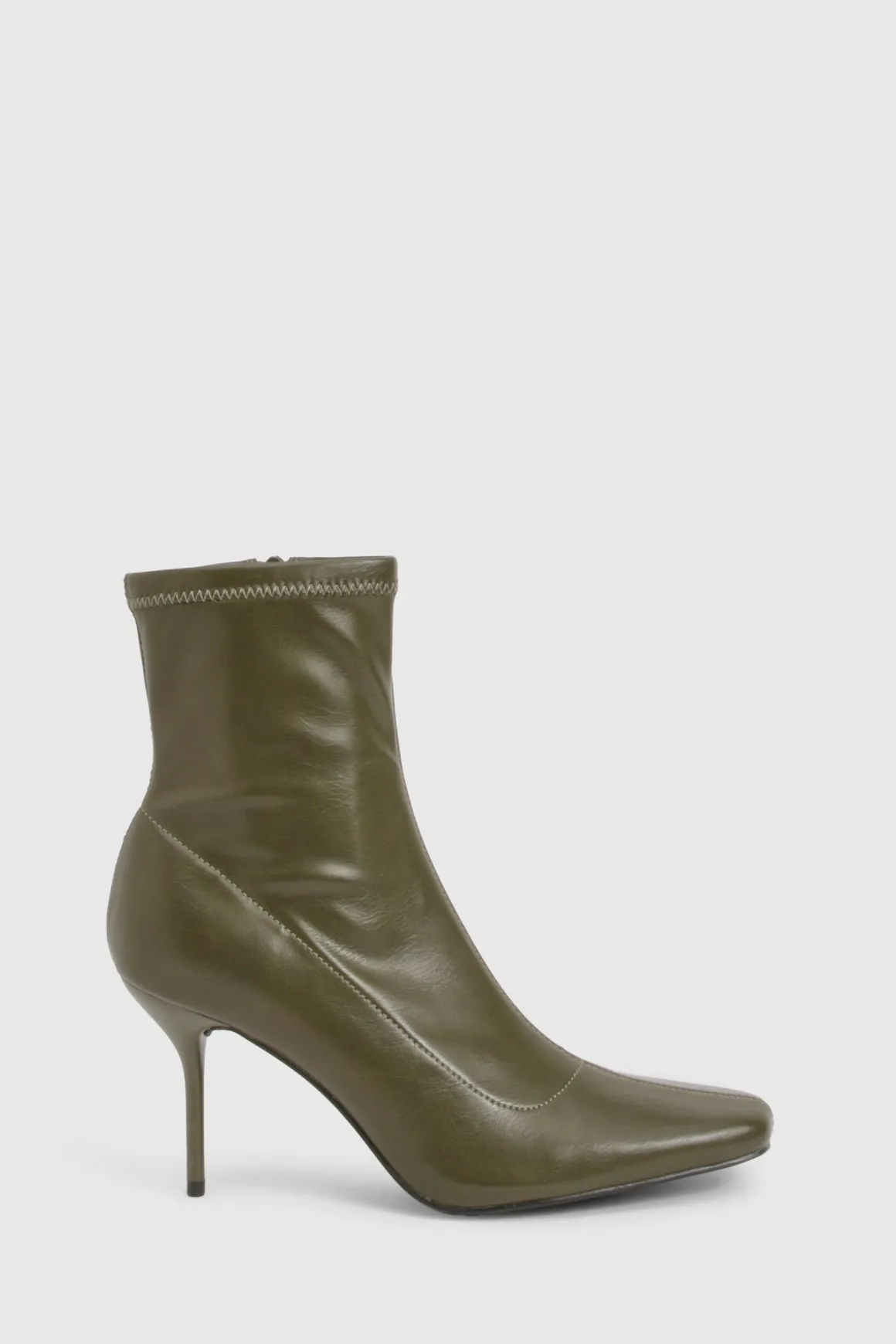 Bottine stiletto effet chaussette