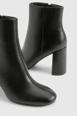 boohoo Bottine à talon bloc< Bottines|Bottes Noires