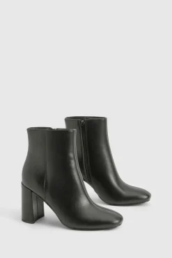boohoo Bottine à talon bloc< Bottines|Bottes Noires
