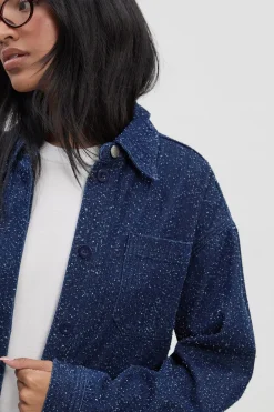 Boucle Denim Shacket