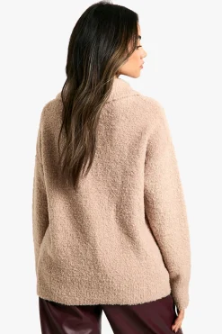 Boucle Pull À Col Detail en Maille