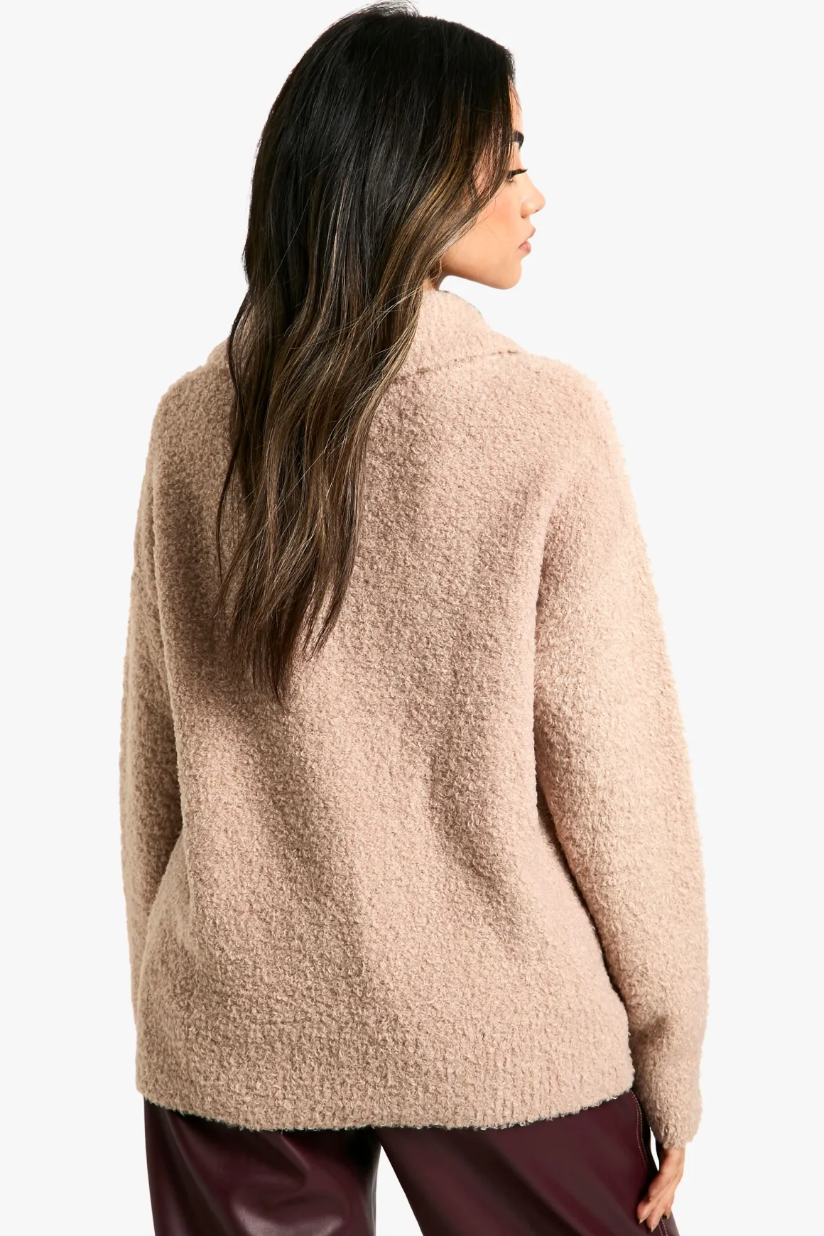 Boucle Pull À Col Detail en Maille