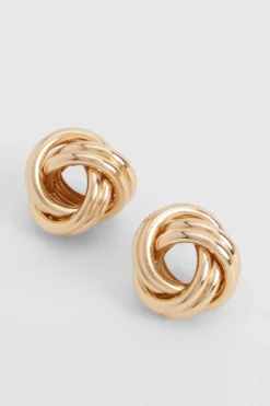 boohoo Boucles d'oreilles clous à motif de nœud< Boucles D'Oreilles