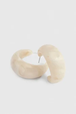 boohoo Boucles D'oreilles Créoles À Détail En Résine< Boucles D'Oreilles