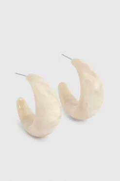 boohoo Boucles D'oreilles Créoles À Détail En Résine< Boucles D'Oreilles