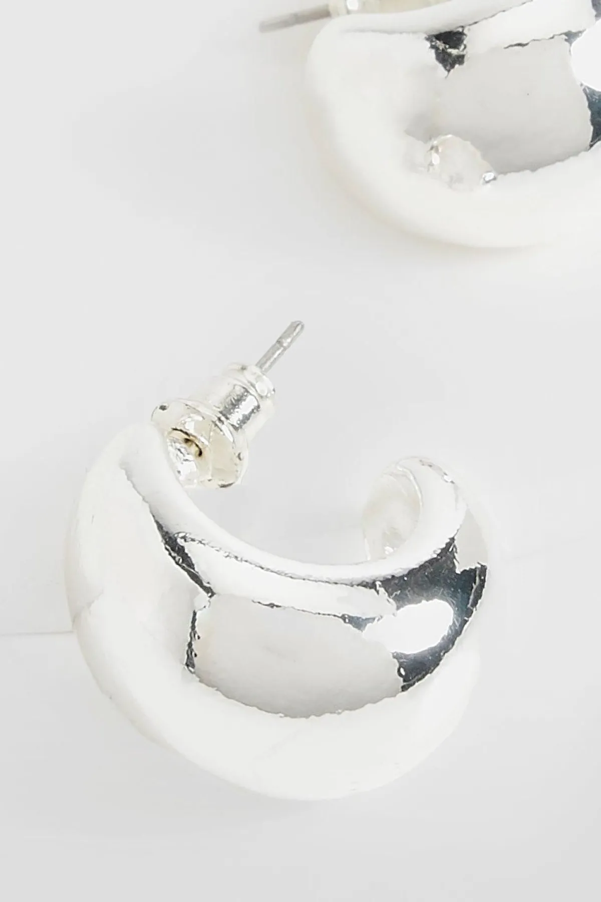 Boucles d'oreilles créoles mini triples en or