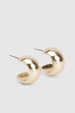 boohoo Boucles d'oreilles créoles mini en or< Boucles D'Oreilles