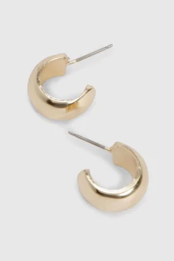 boohoo Boucles d'oreilles créoles mini en or< Boucles D'Oreilles