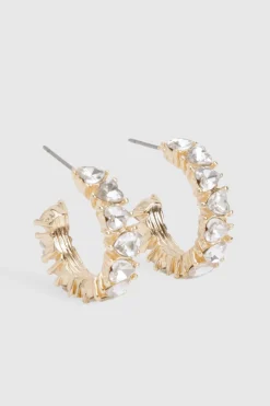 Boucles d'oreilles créoles mini épaisses ornées