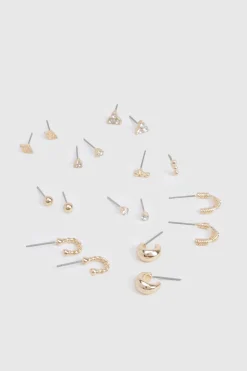 Boucles d'oreilles Diamante 9 pièces