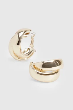 Boucles d'oreilles à double anneau
