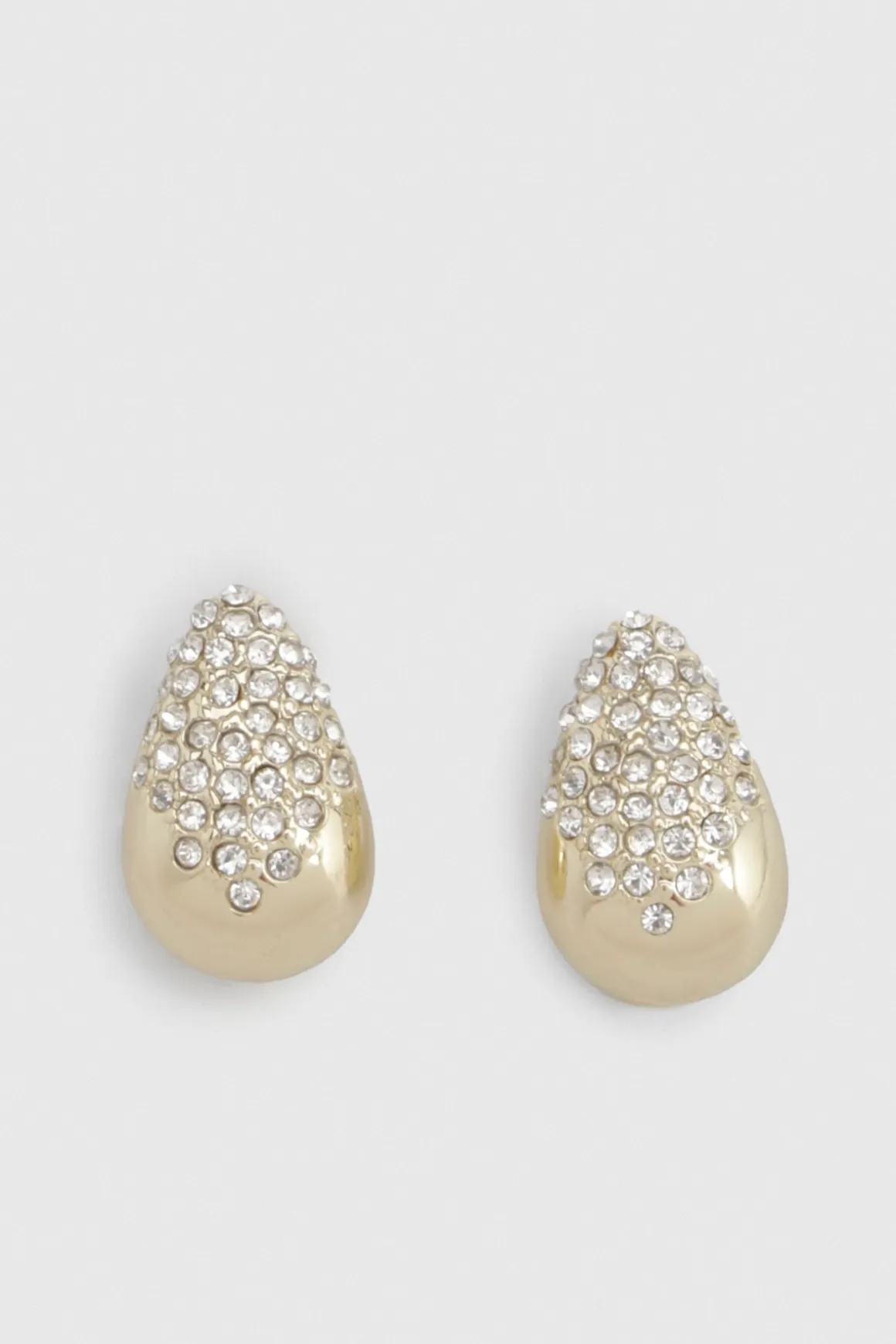 Boucles D'oreilles Goutte D'eau En Strass