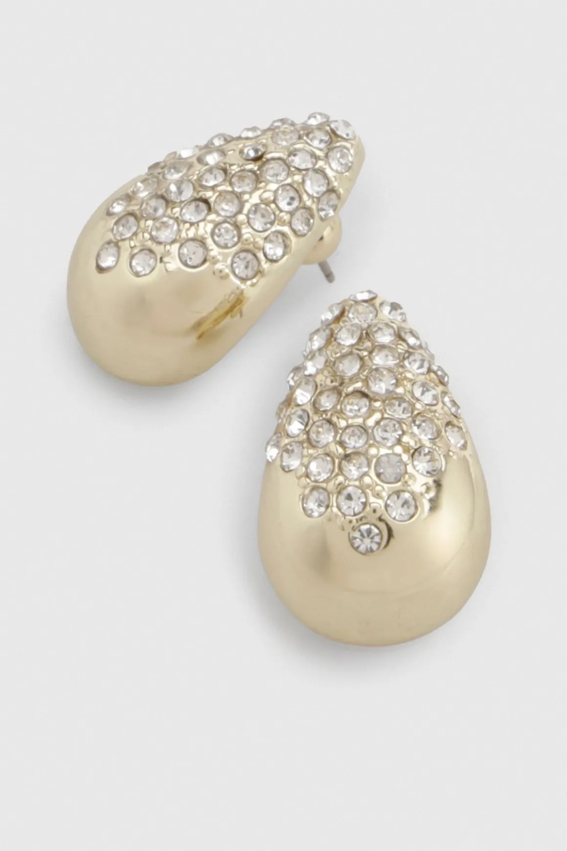 Boucles D'oreilles Goutte D'eau En Strass