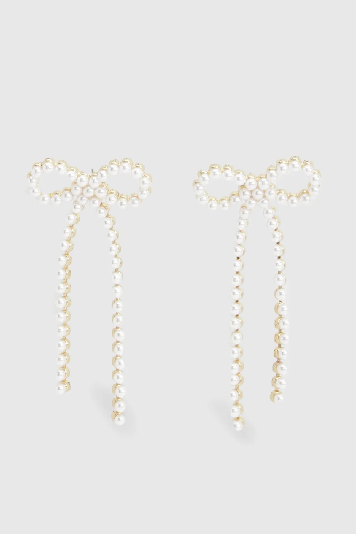 KarenMillen Boucles d'Oreilles Nœud Perle< Boucles D'Oreilles