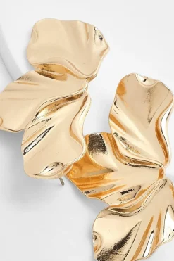 Boucles D'oreilles Ornées De Détails Pétales